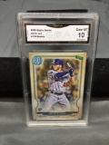 GMA Graded 2020 Topps Gypsy Queen #174 GAVIN LUX Dodgers ROOKIE Baseball Card - GEM MINT 10