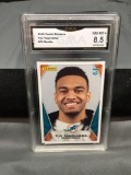 GMA Graded 2020 Panini Stickers #70 TUA TAGOVAILOA Dolphins ROOKIE Football Card - NM-MT+ 8.5