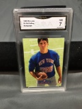 GMA Graded 1991 Pro Line Autographs ED MCCAFFREY Giants Autograph Football Card - DAD OF CHRISTIAN!!