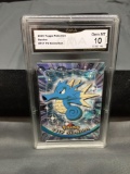 GMA Graded 2000 Topps Pokemon TV Animation #117 SEADRA Trading Card - GEM MINT 10