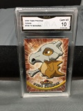 GMA Graded 2000 Topps Pokemon TV Animation #104 CUBONE Trading Card - GEM MINT 10
