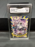 GMA Graded 2000 Topps Pokemon TV Animation #81 MAGNEMITE Trading Card - GEM MINT 10
