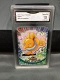GMA Graded 2000 Topps Pokemon TV Animation #97 HYPNO Trading Card - GEM MINT 10