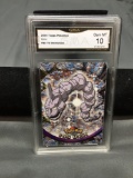 GMA Graded 2000 Topps Pokemon TV Animation #95 ONIX Trading Card - GEM MINT 10
