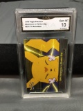 GMA Graded 2000 Topps Pokemon TV Animation #EP5 SHOWDOWN IN PEWTER CITY Trading Card - GEM MINT 10