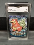 GMA Graded 2000 Topps Pokemon TV Animation #80 SLOWBRO Trading Card - GEM MINT 10