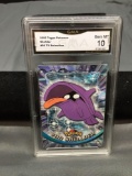 GMA Graded 2000 Topps Pokemon TV Animation #90 SHELLDER Trading Card - GEM MINT 10