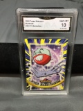 GMA Graded 2000 Topps Pokemon TV Animation #101 ELECTRODE Trading Card - GEM MINT 10