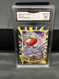 GMA Graded 2000 Topps Pokemon TV Animation #101 ELECTRODE Trading Card - GEM MINT 10