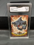GMA Graded 2000 Topps Pokemon TV Animation #112 RHYDON Trading Card - GEM MINT 10