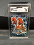 GMA Graded 2000 Topps Pokemon TV Animation #98 KRABBY Trading Card - GEM MINT 10