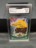 GMA Graded 2000 Topps Pokemon TV Animation #96 DROWZEE Trading Card - GEM MINT 10