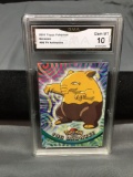 GMA Graded 2000 Topps Pokemon TV Animation #96 DROWZEE Trading Card - GEM MINT 10