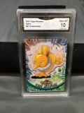 GMA Graded 2000 Topps Pokemon TV Animation #97 HYPNO Trading Card - GEM MINT 10