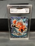 GMA Graded 2000 Topps Pokemon TV Animation #99 KINGLER Trading Card - GEM MINT 10