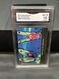 GMA Graded 2000 Topps Pokemon TV Animation #EP20 BYE, BYE BUTTERFREE Trading Card - GEM MINT 10