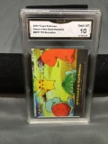 GMA Graded 2000 Topps Pokemon TV Animation #EP17 ISLAND OF THE GIANT POKEMON Trading Card - GEM MINT