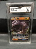 GMA Graded 2019 Pokemon Hidden Fates #36 ONIX GX Holofoil Rare Trading Card - GEM MINT 10
