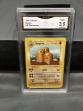 GMA Graded 1999 Pokemon Base Set Shadowless #19 DUGTRIO Vintage Trading Card - VG+ 3.5