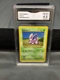 GMA Graded 1999 Pokemon Base Set Shadowless #55 NIDORAN Vintage Trading Card - VG-EX+ 4.5