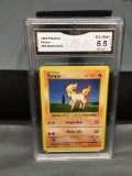 GMA Graded 1999 Pokemon Base Set Shadowless #60 PONYTA Vintage Trading Card - EX-NM+ 6.5