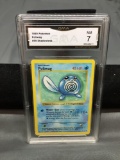 GMA Graded 1999 Pokemon Base Set Shadowless #59 POLIWAG Vintage Trading Card - NM 7