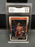 GMA Graded 1988-89 Fleer #20 SCOTTIE PIPPEN Bulls ROOKIE Basketball Card - EX-NM+ 6.5