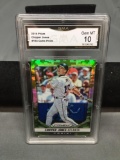 GMA Graded 2014 Panini Prizm Camo Prizm #164 CHIPPER JONES Braves - GEM MINT 10