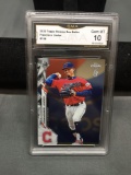 GMA Graded 2020 Topps Chrome Ben Baller FRANCISCO LINDOR Indians Baseball Card - GEM MINT 10