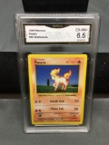 GMA Graded 1999 Pokemon Base Set Shadowless #60 PONYTA Vintage Trading Card - EX-NM+ 6.5