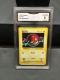 GMA Graded 1999 Pokemon Base Set Shadowless #67 VOLTORB Vintage Trading Card - EX-NM 6