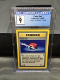 CGC Graded 1999 Pokemon Jungle 1st Edition #64 POKE BALL Trading Card - MINT 9