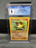 CGC Graded 1999 Pokemon Jungle 1st Edition #43 PRIMEAPE Trading Card - MINT 9