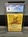 CGC Graded 1999 Pokemon Fossil 1st Edition #29 RAICHU Rare Trading Card - MINT 9