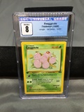 CGC Graded 1999 Pokemon Jungle 1st Edition #52 EXEGGCUTE Trading Card - NM-MT 8