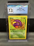 CGC Graded 1999 Pokemon Fossil 1st Edition #46 EKANS Trading Card - NM+ 7.5