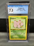CGC Graded 1999 Pokemon Jungle 1st Edition #52 EXEGGCUTE Trading Card - NM+ 7.5