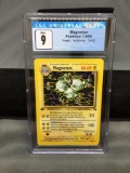 CGC Graded 1999 Pokemon Fossil 1st Edition #26 MAGNETON Rare Trading Card - MINT 9