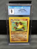 CGC Graded 1999 Pokemon Jungle 1st Edition #43 PRIMEAPE Trading Card - MINT 9