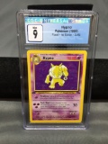 CGC Graded 1999 Pokemon Jungle 1st Edition #23 HYPNO Rare Trading Card - MINT 9