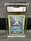GMA Graded 1999 Pokemon Base Set Shadowless #41 SEEL Vintage Trading Card - EX-NM 6