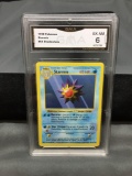 GMA Graded 1999 Pokemon Base Set Shadowless #64 STARMIE Vintage Trading Card - EX-NM 6