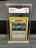 GMA Graded 1999 Pokemon Base Set Shadowless #92 ENERGY REMOVAL Vintage Trading Card - EX-NM 6