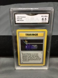 GMA Graded 1999 Pokemon Base Set Shadowless #80 DEFENDER Vintage Trading Card - EX-NM+ 6.5