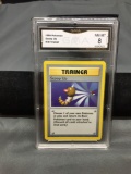GMA Graded 1999 Pokemon Base Set Shadowless #78 SCOOP UP Vintage Trading Card - NM-MT 8