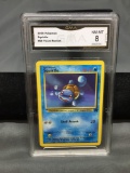 GMA Graded 2000 Pokemon Team Rocket #68 SQUIRTLE Trading Card- NM-MT 8