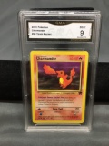 GMA Graded 2000 Pokemon Team Rocket #50 CHARMANDER Trading Card- MINT 9