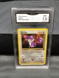 GMA Graded 2000 Pokemon Team Rocket #66 RATTATA Trading Card - NM+ 7.5