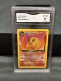 GMA Graded 2000 Pokemon Team Rocket #35 DARK FLAREON Trading Card - EX-NM 6