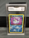 GMA Graded 2000 Pokemon Team Rocket #45 DARK VAPOREON Trading Card - VG-EX+ 4.5